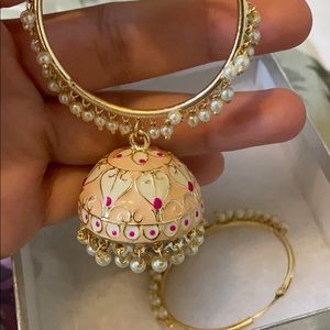 Jewelry - Brand NWT hand painted peach Walia Jhumki Earrings Jewelry - Brand NWT hand painted peach Walia Jhumki Earrings